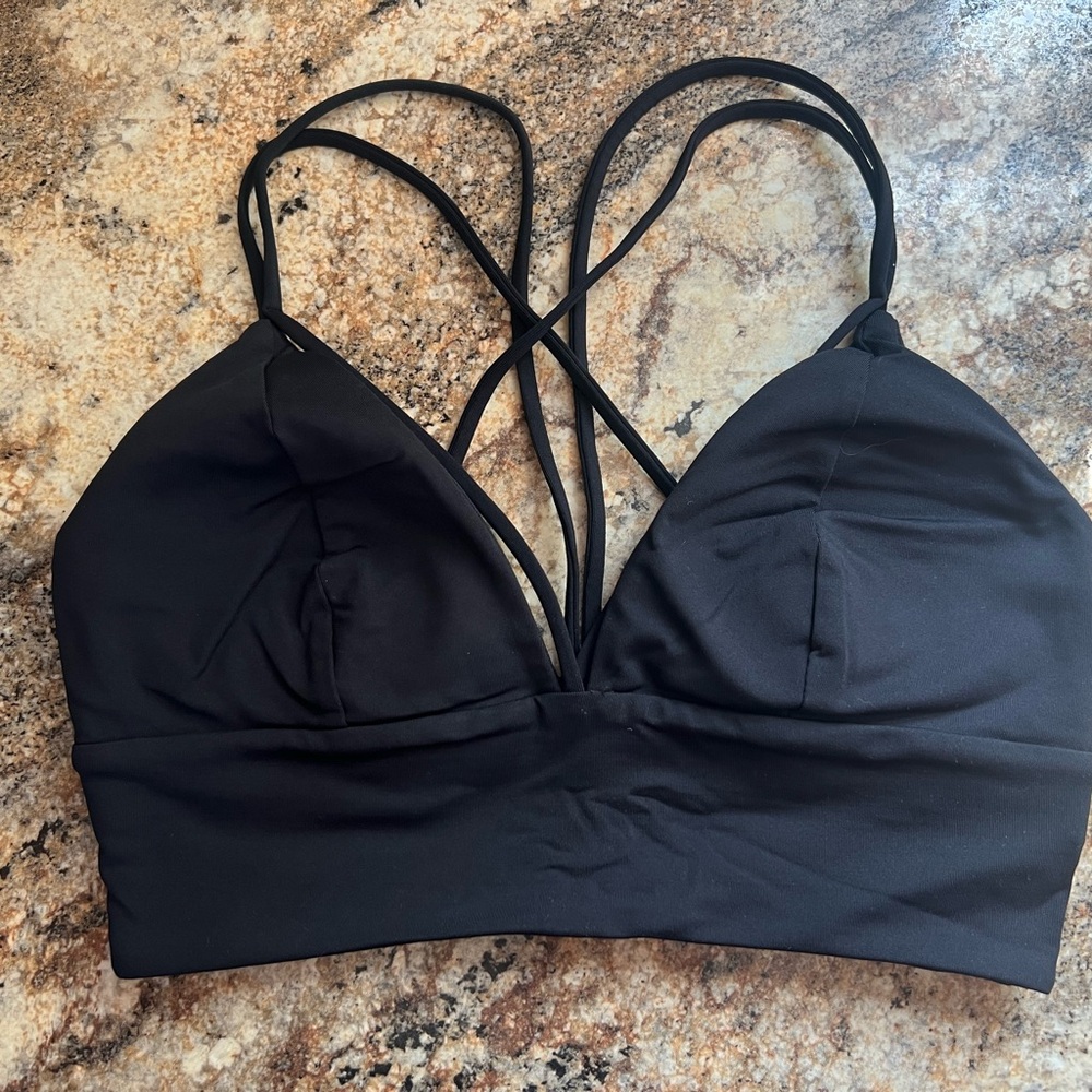 Black Strappy Bralette - Lululemon luxtreme